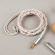 Upgraded 6N OFC Silver-Plated Cable for KZ ZS10 PRO, KBEAR FanMusic IEM Earphone Wire