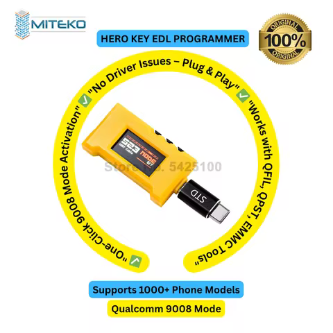 Hero Key EDL Cable Universal USB Harmony Connections of Models Support for Phone, Open Port, 9008 Mo