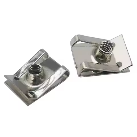 10pcs M8 M6 M5 M4 U Type Clips with Thread 8mm 5mm 6mm 4mm Reed Nuts for Car Motorcycle Scooter ATV 