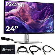 Dell P2425H Computer Monitor Screen 24" 16:9 IPS Display 100Hz w/Stand - 1 Year Warranty, Full HD, 1