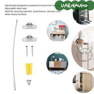 UAENAUH0 6pcs Furniture Anchors, Adjustable Stainless Steel Anti Tip Furniture Straps, Safety Easy I