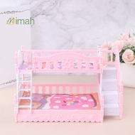[Mimah] Doll Toy Furniture European Style Bunk Bed Double Bunk Bed Girl Birthday Toy NEW