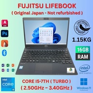 16GB RAM ULTRABOOK MINI FUJITSU LIFEBOOK U728 I5-7TH 256GB SSD WINDOW 11 PRO 12.5INCH LAPTOP