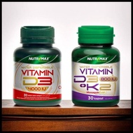NUTRIMAX VITAMIN D3 1000 IU / 4000 IU + D3K2 800 IU - SUPLEMEN KESEHATAN TERLARIS