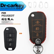 PEUGEOT 208 gti 2008 308 cc 408 508 5008 RCZ Car Chip Key Leather Case