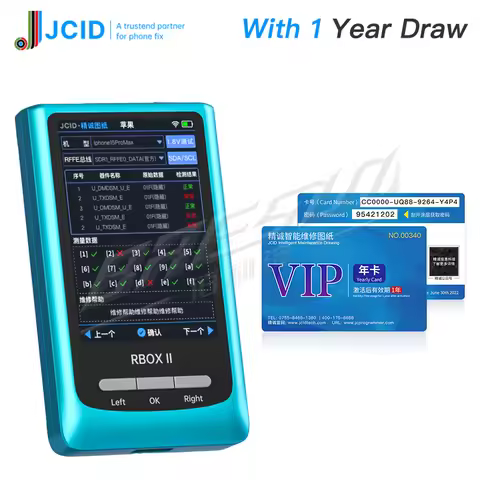 JCID RBOX 2 Bus Analyzer with Jcid Drawing for iPhone Qualcomm RFFE BUS Data Test The Mainboard Sign