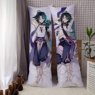 Anime Game Genshin Impact Xiao Cosplay Dakimakura Anime Body pillowcase Hugging Long Male Pillow cov