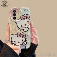 เคส OPPO A57 A58 A38 A18 A78 A98 A77S A55 A17 A17K A16 A15 A54 A95 A96 A76 A12 A3S A7 A5S A74 A94 A93 Reno4F F9Pro A9 2020เคสโทรศัพท์ TPU กันกระแทก Hello Kitty ฝาแฝด