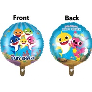 (SG seller) Dual design printed Baby Shark foil balloon for birthday (sold as deflated)