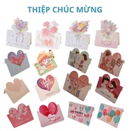 5C Greeting gift card October 20, March 8, birthday, valentine, international women's day March 8 - 