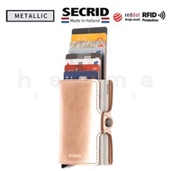 荷蘭SECRID RFID智能防盜Twinwallet真皮銀包 - Metallic