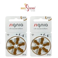 Hearing aid battery Signia size 312. Price for 1 pack =6 cells . Size 312 .100% MADE IN GERMANY )/ 助
