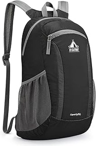 G4Free Hiking Daypack,Water Resistant Lightweight Packable Backpack for Travel Camping Outdoor, Blac