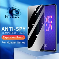 Huawei P20 Pro P30 Lite P40 Nova 3i 5T 7i 7 SE 8i Y9 Prime 2019 Y9S Y7A Y7 Pro Y7P Y6P Y5P Privacy Anti Peeping Tempered Glass Screen Protector