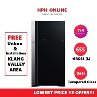 Hitachi Inverter Glass Door Fridge Refrigerator (655L) R-VG750PM R-VG750PM-1