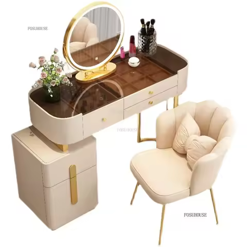zj.European Designer Makeup Vanities Home Dressers for Bedroom Furniture Vanity Luxury Dressing Tabl