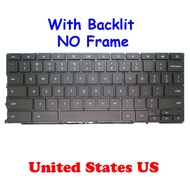 Laptop Backlit Keyboard For Google Chromebook Pixel 2015 United Kingdom UK United States US NO Frame