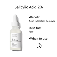 The Ordinary Serum Salicylic Acid 2% Solution 30ml เซรั่มบำรุงหน้า ผิวนุ่มชุ่มชื้น สลายสิวอุดตันที่ต้นตอ เซรั่มช่วยลดปัญหาสิว ซ่อมแซมและเจือจางรอยสิว