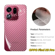 Carbon Fiber Back Film For OPPO Find X9 Pro 5G Matte Carbon Fiber Screen Protector For OPPO Find X9 