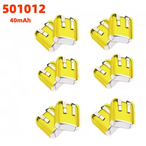 501012 3.7V 40mAh Li-Po Battery 5x10x12mm With PCM Rechargeable Pouch Cell For TWS Bluetooth Earbud 