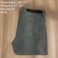 bundle seluar panjang lelaki /pakaian kasual /kelabu/fashion /men pants /Jeans /skinny/grey/fashion/casual