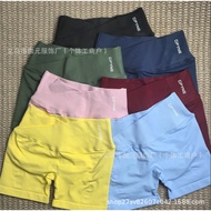 DFYNE vision Series Cross Waist Three Points Sports Yoga Shorts Women High Elastic Fitness Shorts