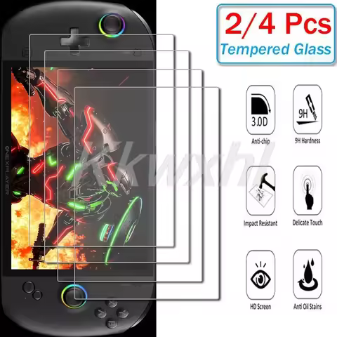 2-4PCS 9H HD Tempered Glass For Onexfly Apex 2026 8" Retro Game Console ON OneXPlayer AI Max+ 395 Sc
