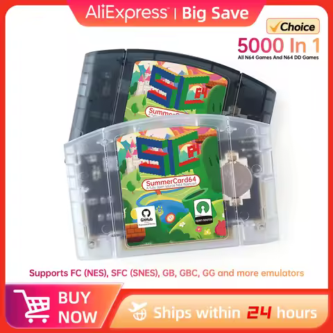 SC64 SummerCart64 N64 FlashCart For Nintendo 64 Console Retro Games ＆ 64DD Loading GB/GBC/NES/SNES/G