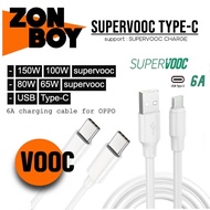 ZONBOY 100W USB Type C SuperVooc Cable Micro USB Kabel 65W 80W VOOC Charge Data 6A PD QC Cabo Charge