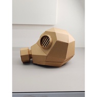 Cardboard Craft Pattern/stemplate Sticker no.2765: WW2 Gas Helmet ORIGINAL KRAF Studio