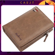 AWK New Zipper Short Wallet Men's Multi Card Fashion Vertical Mini Snap Button Zero Wallet Men's Card Bag