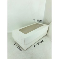 5 PCS WHITE MICA BOX 25X12X8 IVORY LAMINATED 365 GSM