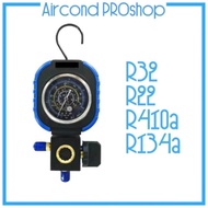 ACProS Aircond Manifold Gauge GAS METER R32 R410a R22 R134a Low Pressure Single Gauge Aircond