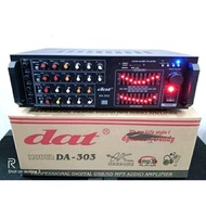 Amplifier Dat Da 303 Original Ampli mixer equalizer karaoke Bluetooth usb