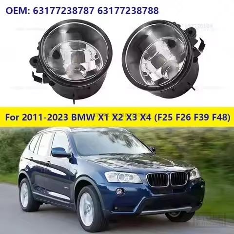 for BMW Front Fog Lights Lamp X1 X2 X3 X4 F25 F26 F39 F48 63177238787 63177238788 2011 2012 2013 201