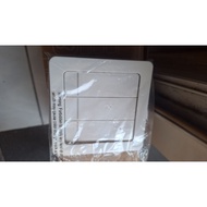 3 gang white hager switch