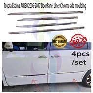 Toyota Estima ACR50 2006-2017 Door Panel Liner Chrome side moulding chrome stainless steel estima ca