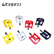 Litepro Folding Bicycle Bearing 412 Pedals MTB Road Bike Aluminum Alloy Pedal For Brompton