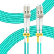 LC to LC OM4 Fiber Patch Cable 20M, Length Options: 0.2m-100m, Duplex 50/125um Multimode Fiber Optic