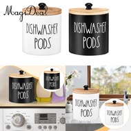 MagiDeal Laundry Pod Container, Dustproof Portable Laundry Pod Container with Lid, Versatile Organiz