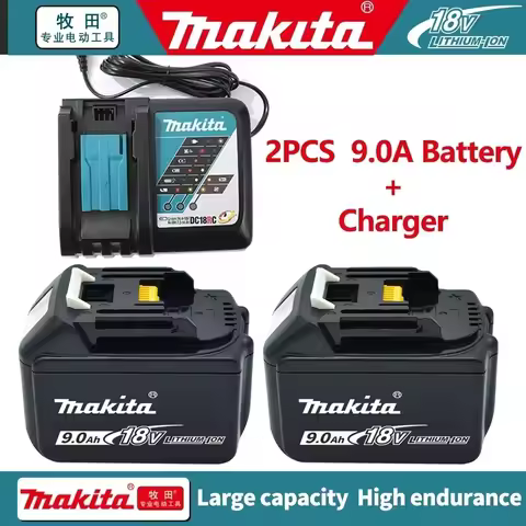 9Ah Makita Genuine, For Makita 18v Tool Battery BL1840 BL1815 BL1830B BL1850B BL1860 Replacement Lit