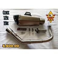 HONDA CLICK 125i/150i AKRAPOVIC HEXATIP FULL EXHAUST SYSTEM
