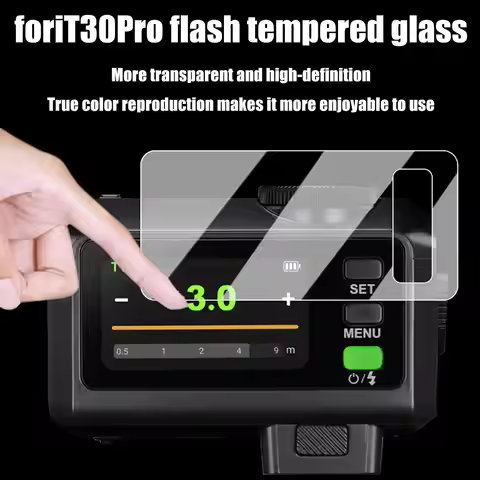 9H HD Flash Tempered Glass Film for Godox IT30Pro 2.5D Curved Edge 2.8'' Touchscreen Screen Protecto