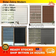 PREMIUM Bidai Moden Zebra Blind Zebra Blinds Langsir Bidai Tingkap Blackout Roller Blinds Window