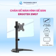 ErgoTek EM07 17 - 32 inch desktop monitor stand. 360 degree rotating monitor stand, load capacity 10