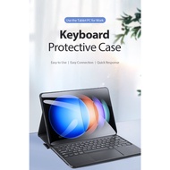 Mi Pad 6s Pro 12.4 - TK Series Keyboard Case - Leather Flip Case Full Coverage Casing Magnetic Stand