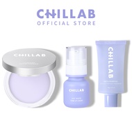 Chillab Lavender Matte Powder & Airy White Tone-up Cream & Matte Primer Gel Trio