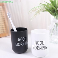 JEREMY Good Morning Cup Reusable Toothbrush Holder Nordic Style Drinkware Organizer Cup Tea Cup Cup 