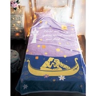 日本直送 Disney 迪士尼 Winter 2022 系列 Tangled 魔髮奇緣 Prince Flynn Rider & Rapunzel 長髮公主 / 樂佩公主毛毯 / 雙人被 ~ 約 14