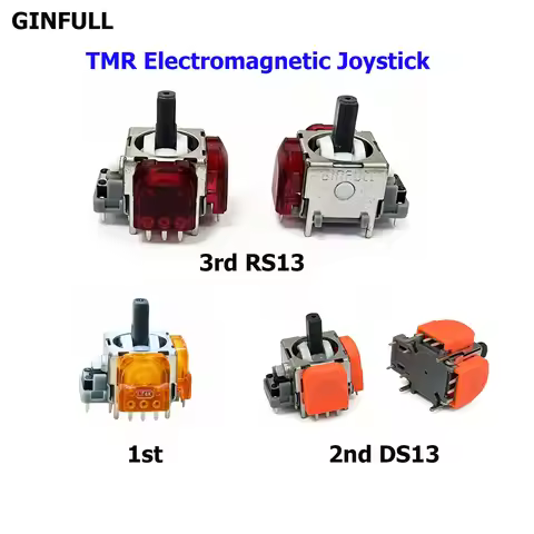 10PCS GINFULL 3rd RS13 DS13 MAX Angle TMR Electromagnetic Joystick for PS5 Controller 3D Analog Sens